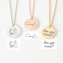 Load image into Gallery viewer, Handwriting necklace