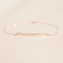 Load image into Gallery viewer, Gold filled bar bracelet