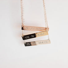 Load image into Gallery viewer, Roman numerals Necklace