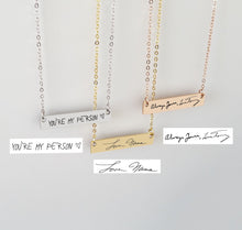 Load image into Gallery viewer, Handwriting necklace