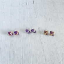 Load image into Gallery viewer, Amethyst Stud Earrings