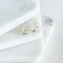 Load image into Gallery viewer, Herkimer Diamond Studs Earrings Gold Herkimer Earrings April Birthstone Jewelry Silver Herkimer diamond earrings Gift for Her