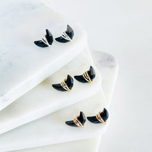 Load image into Gallery viewer, black onyx earrings