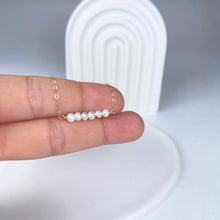 Load image into Gallery viewer, Pearl Bar Necklace Dainty Pearl Necklace Gold Pearl Bead Necklace June Birthstone Necklace Bridesmaid Gift for Her