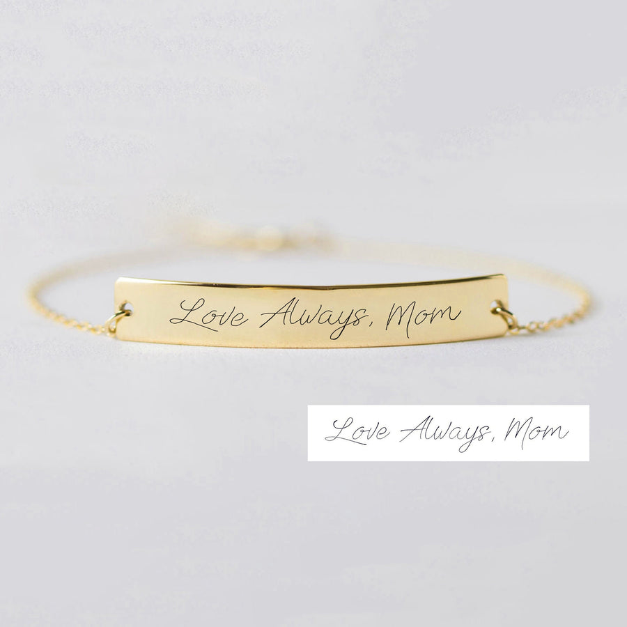 actual handwriting bracelet